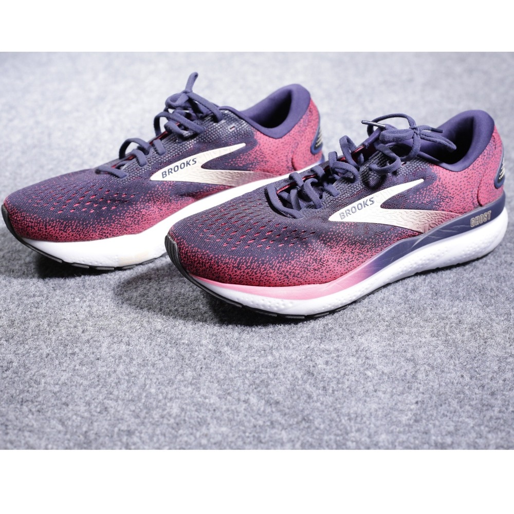 Brooks Ghost 16 Running Shoes Women's 13 Wide D Purple Pink Lightweight Running